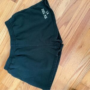 Dark Green and Gray Sweatpant shorts brandy/john galt